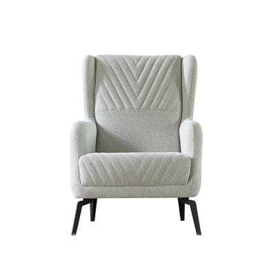 إليجانس - أريكة قماش بمقعد واحد - رمادي - مع ضمان لمدة عامين